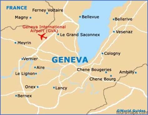 Map of SWITZERLAND Geneva - ToursMaps.com