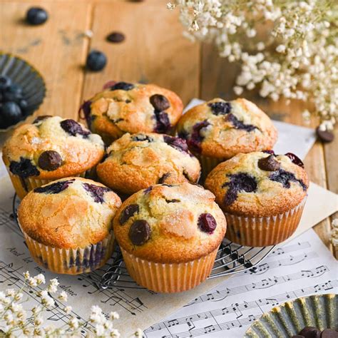 Moist Blueberry Chocolate Chip Muffins — Marley's Menu