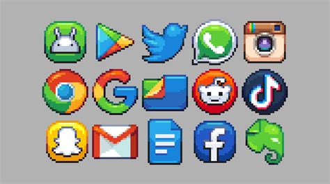 Pixelart app icon pack by @Reff_SQ : r/PixelArt