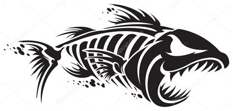 Esqueleto de pescado Vector de stock por ©SlipFloat 45710515