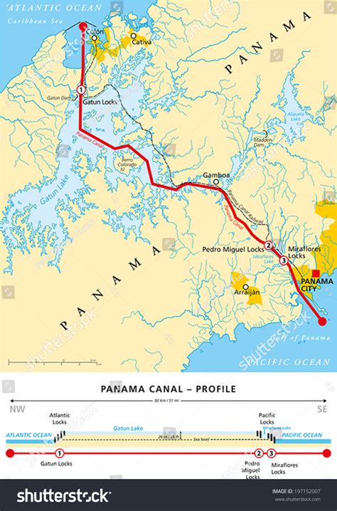 300 Panama Canal Map Images, Stock Photos, 3D objects, & Vectors | Shutterstock