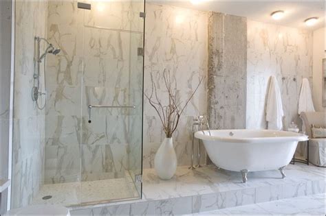 Calacatta Porcelain Tile - Contemporary - Bathroom - Nashville - by ...