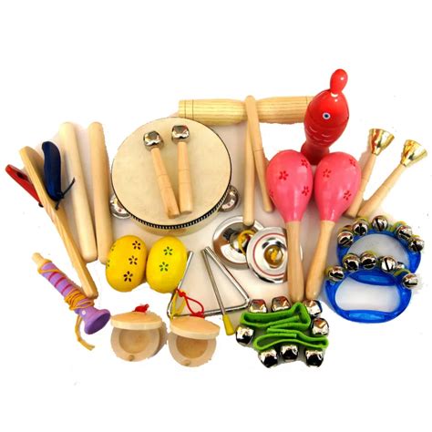 15 types Music instruments kit children preschool percussion musical ...