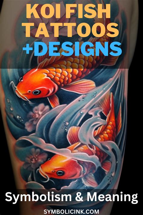 Koi Fish Tattoo Meaning: Symbolism and Designs