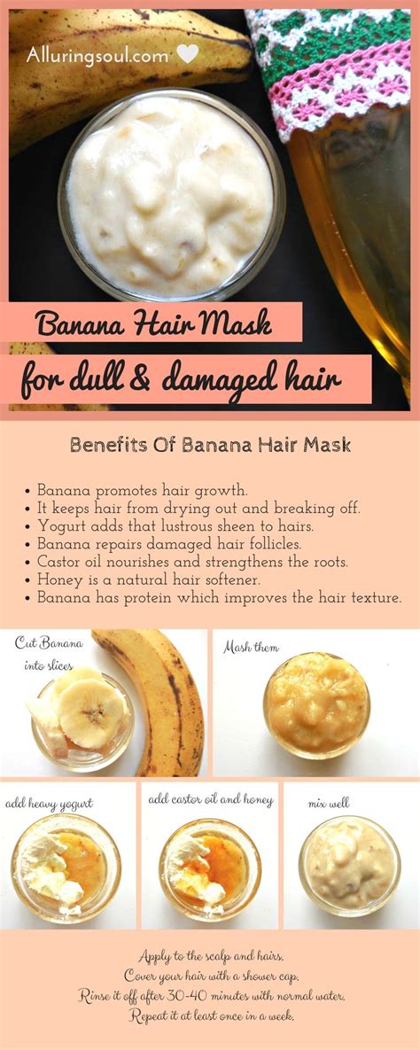 DIY Effective Banana Hair Mask For Damaged Hair | Recipe | Banana hair mask, Banana for hair ...