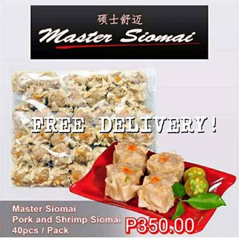 Menu at Master Siomai restaurant, Manila, HXQH+F82