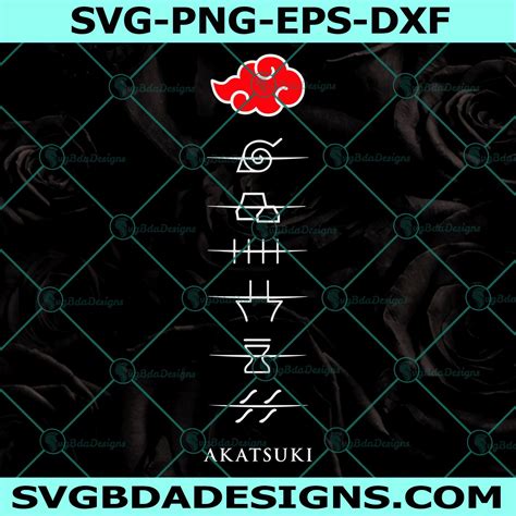 Anti Village Symbol Svg, Cloud Svg, Naruto Svg, Anime Svg - SvgBdaDesigns | Svg, Naruto