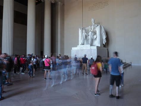 Lincoln Memorial interior. editorial stock image. Image of architecture - 173130604