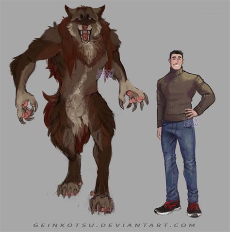 {C} Werewolf Design for Ykran by https://www.deviantart.com/geinkotsu on @DeviantArt Character ...