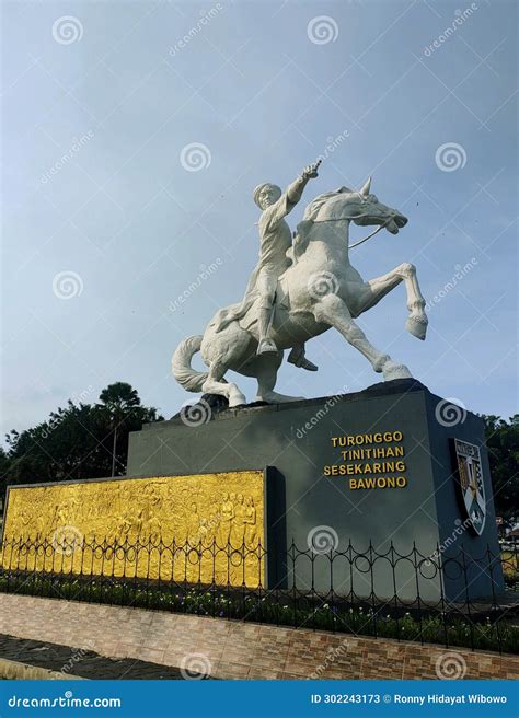 Statue of Prince Diponegoro, Indonesian Hero. Stock Image - Image of ...