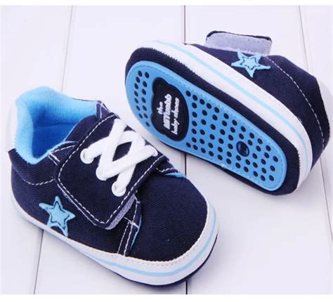 Classic Blue Boy Baby Sneakers Good Quality Toddler Rubber Shoes Skid Proof Sole Outdoor First ...