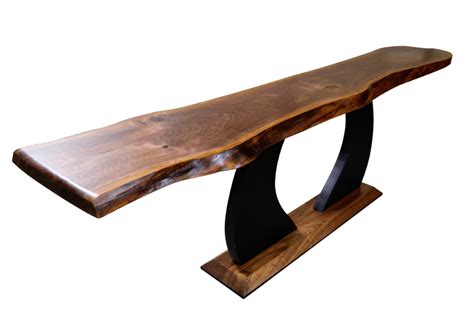 Live Edge Console Table - Heirloom Custom Woodworks