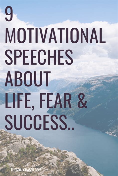 9 Motivational Speeches About Life & Success - The Goal Chaser