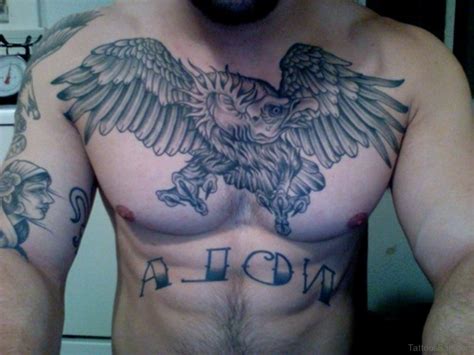 60 Graceful Eagle Tattoos On Chest