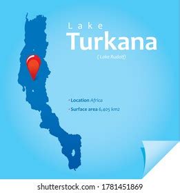 Map Lake Turkana Vector Illustration Stock Vector (Royalty Free) 1781451869 | Shutterstock