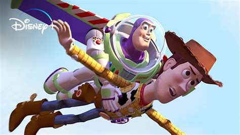 Buzz Lightyear And Woody Flying