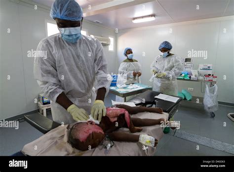 burn unit in Drouillard Hospital MSF Port-au-Prince Haiti Stock Photo - Alamy