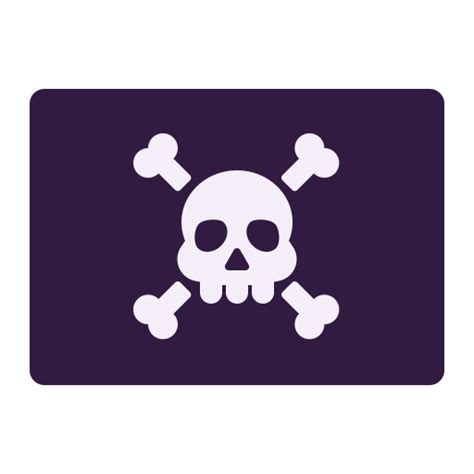 Pirate Flag Flat Icon | FluentUI Emoji Flat Iconpack | Microsoft