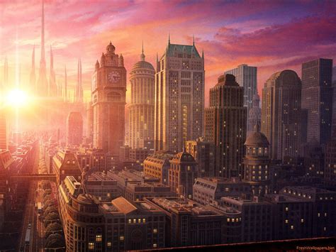 Sunset City Anime Wallpapers - Wallpaper Cave