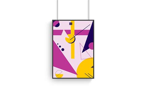 Geometric poster on Behance