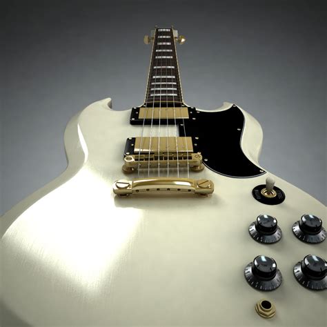 Gibson SG Custom 3D model | CGTrader