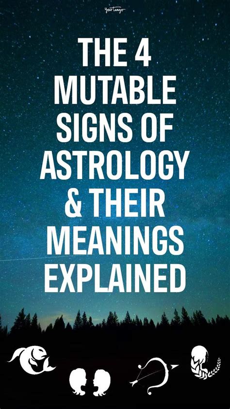 The 4 Mutable Signs Of Astrology & Their Meanings Explained | Astrology, Signs, Sign meaning