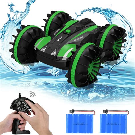 2.4G RC Car Boat Land Water RC Stunt Car Double Sided Remote Control ...