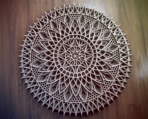 M79 Multilayer Mandala DXF Laser Cut DXF Mandala Wall Art | Etsy