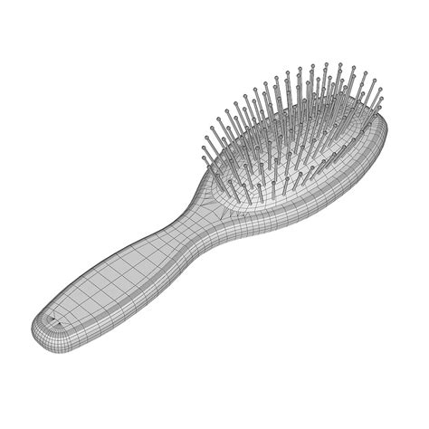 Hair brush 3d model