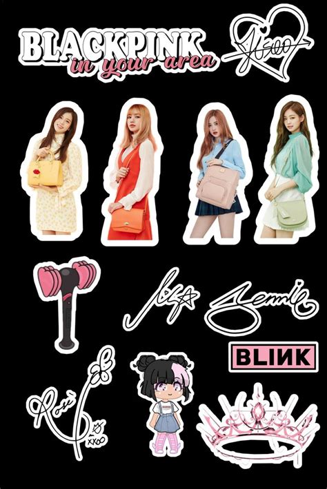 BLACKPINK Free Printable Sticker Pack | Şirin çizim, Sticker tasarımı, Çıkartma