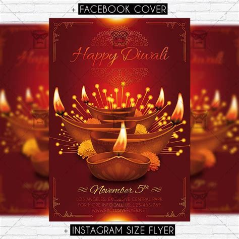 Diwali – Premium PSD Flyer Template https://www.exclusiveflyer.net ...