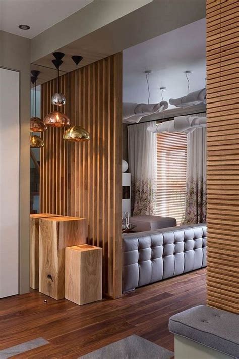 36+ Easy And Simple Wood Partition Ideas As Room Divider | Modern room ...