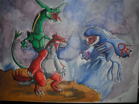 Primal Groudon And Kyogre And Mega Rayquaza