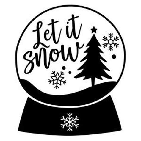 Free 122 Silhouette Let It Snow Svg SVG PNG EPS DXF File