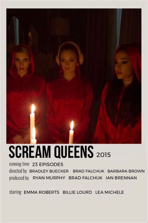 scream queens movie poster | Queen movie, Iconic movie posters, Movie poster wall