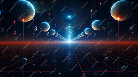 Beautiful parallel universes multiverse wallpaper | Premium AI-generated image