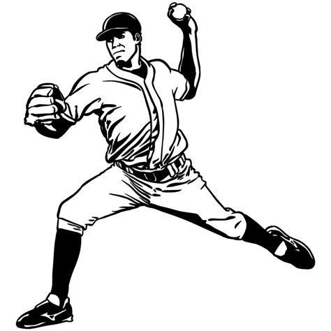 Baseball Pitcher Drawing at GetDrawings | Free download