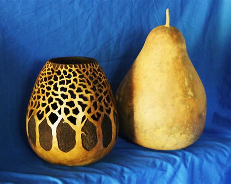 Gourd Carving Gourds Crafts, Painted Gourds, Tree Trunks, Gourd Art, Wood Carving, Hand Carved ...