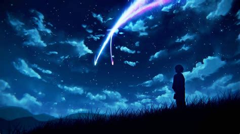 Anime Night Sky Wallpaper