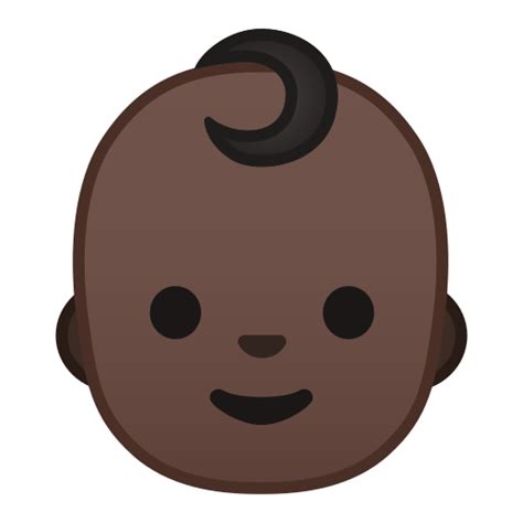 👶🏿 Baby Emoji with Dark Skin Tone Meaning with Pictures: from A to Z