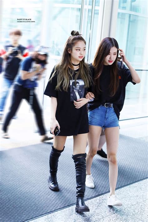 Blackpink Rose Airport Fashion - Official Korean Fashion