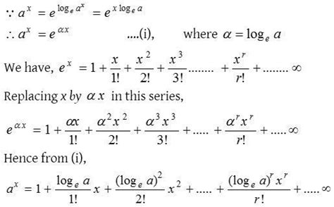 Exponential Series - A Plus Topper #ExponentialSeries | Exponential, Math formula chart, Math ...