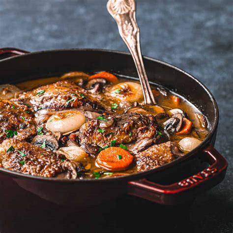 Coq Au Vin (French Chicken in Wine Sauce) | Posh Journal