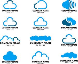 Data cloud logo design pixel Royalty Free Vector Image