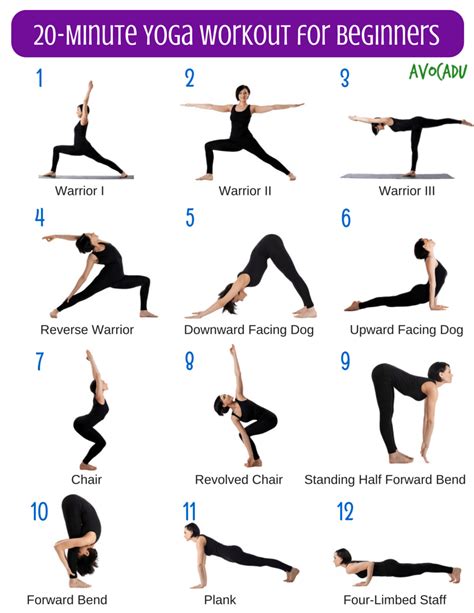 20-Minute Yoga Workout for Beginners | Yoga pour débutants, Yoga pour maigrir, Exercices de yoga