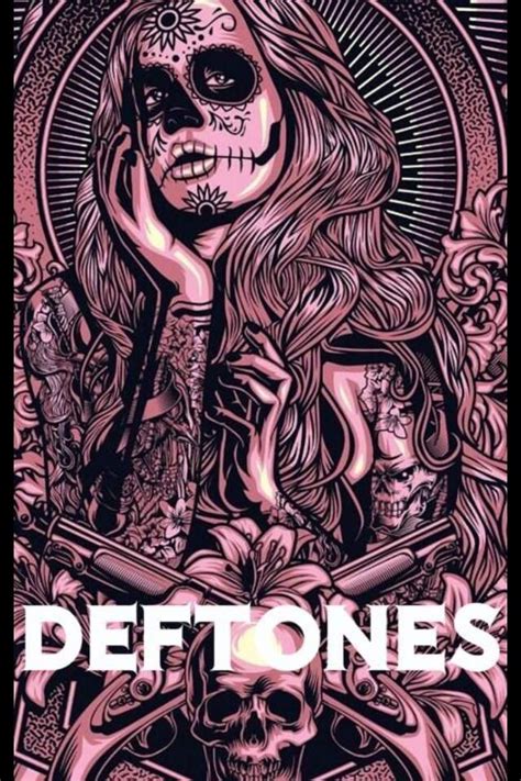 Deftones concert poster | Skull art, Skull artwork, Sugar skull art