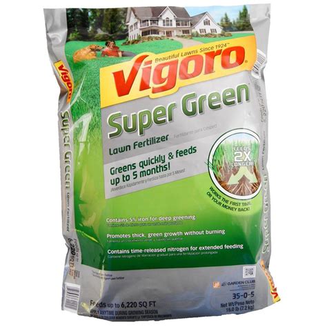 Vigoro Super Green 5,000 sq. ft. Lawn Fertilizer-62200-1 - The Home Depot