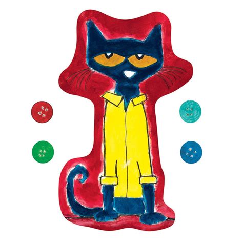 Pete the Cat and His Four Groovy Buttons Felt Set - 14 Pieces