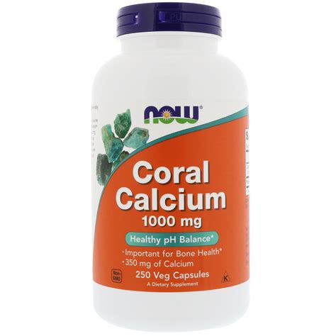 Now Foods, Coral Calcium, 1,000 mg, 250 Veg Capsules | By iHerb