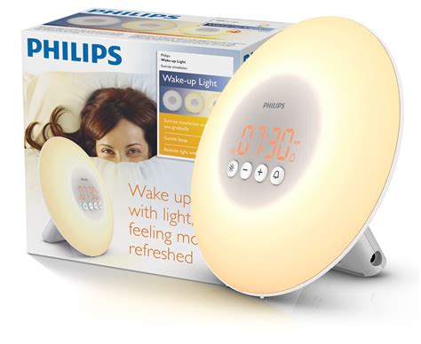 Buy Philips Smart Wake-Up Light Therapy Alarm Clock with Sunrise Simulation, White, HF3500/60 ...